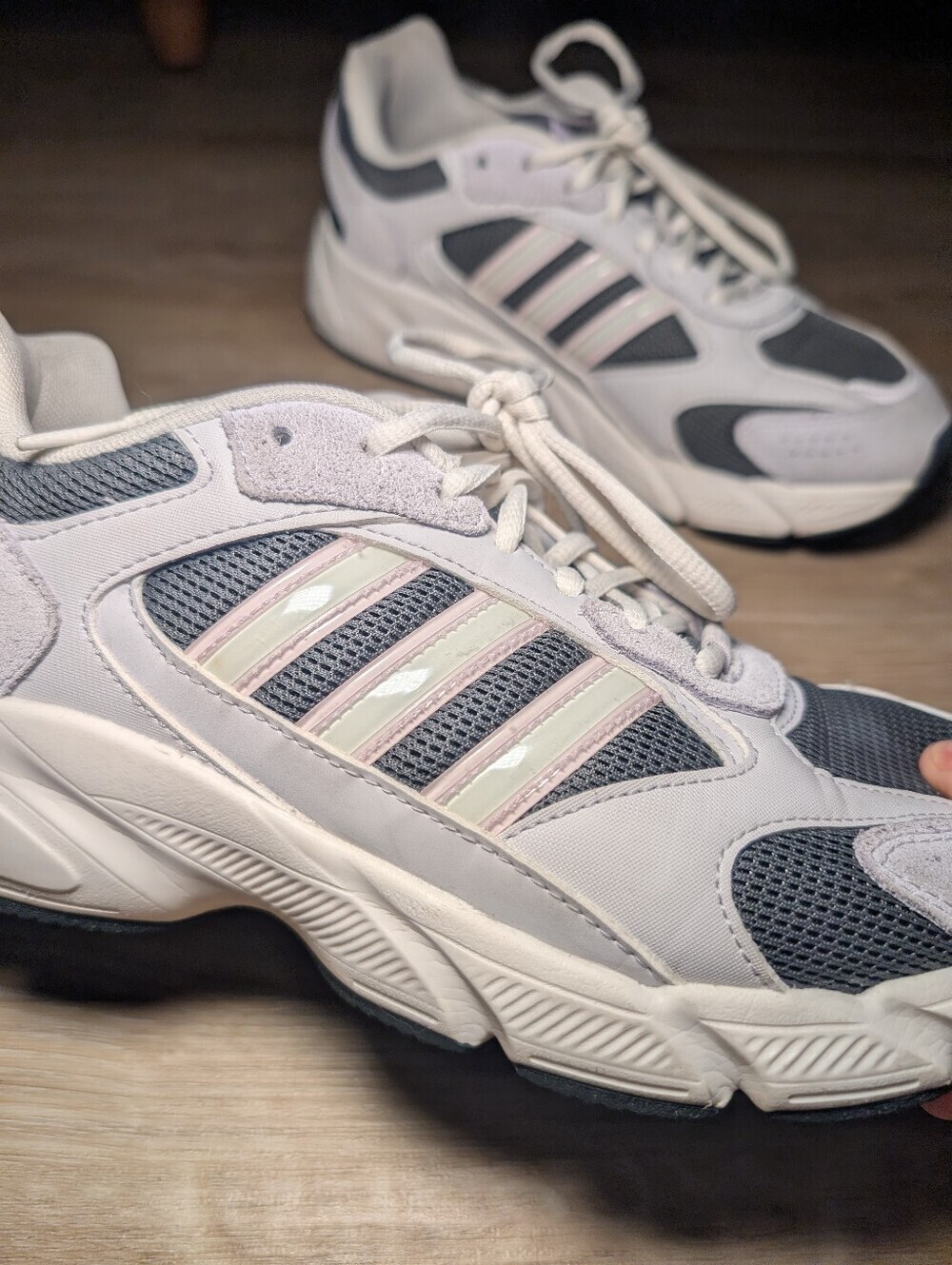 Adidas Crazychaos Cloudfoam Chunky Y2K Women’s 8.5 Purple Grey Sneakers - Picture 2 of 5